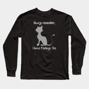 Cat Lovers Quote Love Long Sleeve T-Shirt